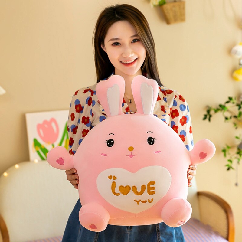 Lovely Stuffed Cartoon Doll Cute Animal Rabbit Cactus Soft Plush Toys Home Decoration Birthday Gifts For 3