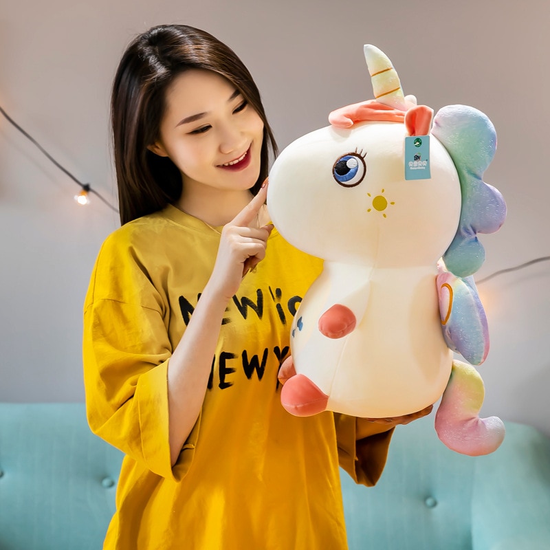 25 60cm Kawaii Giant Unicorn Plush Toy Soft Stuffed Unicorn Soft Dolls Animal Horse Toys for 3