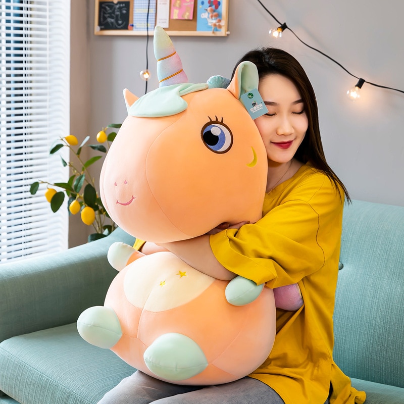25 60cm Kawaii Giant Unicorn Plush Toy Soft Stuffed Unicorn Soft Dolls Animal Horse Toys for 4