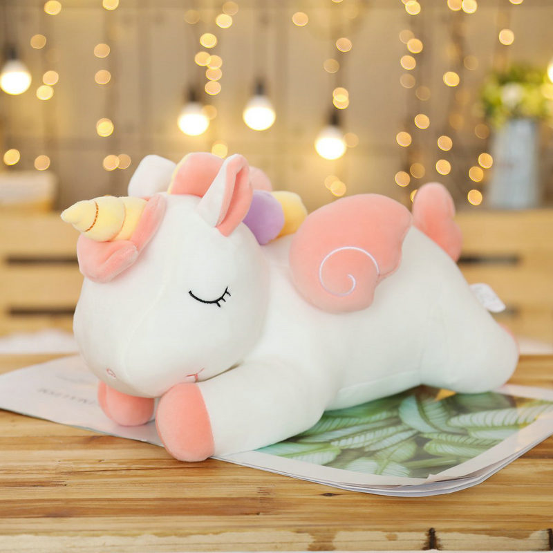 Kawaii40 80cm Giant Unicorn Plush Toy Soft Stuffed Unicorn Cute Dolls Animal Horse Toys For Children 4