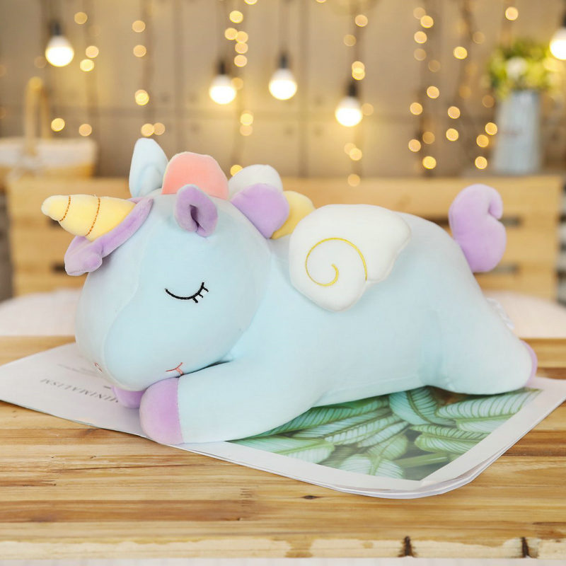 Kawaii40 80cm Giant Unicorn Plush Toy Soft Stuffed Unicorn Cute Dolls Animal Horse Toys For Children 5