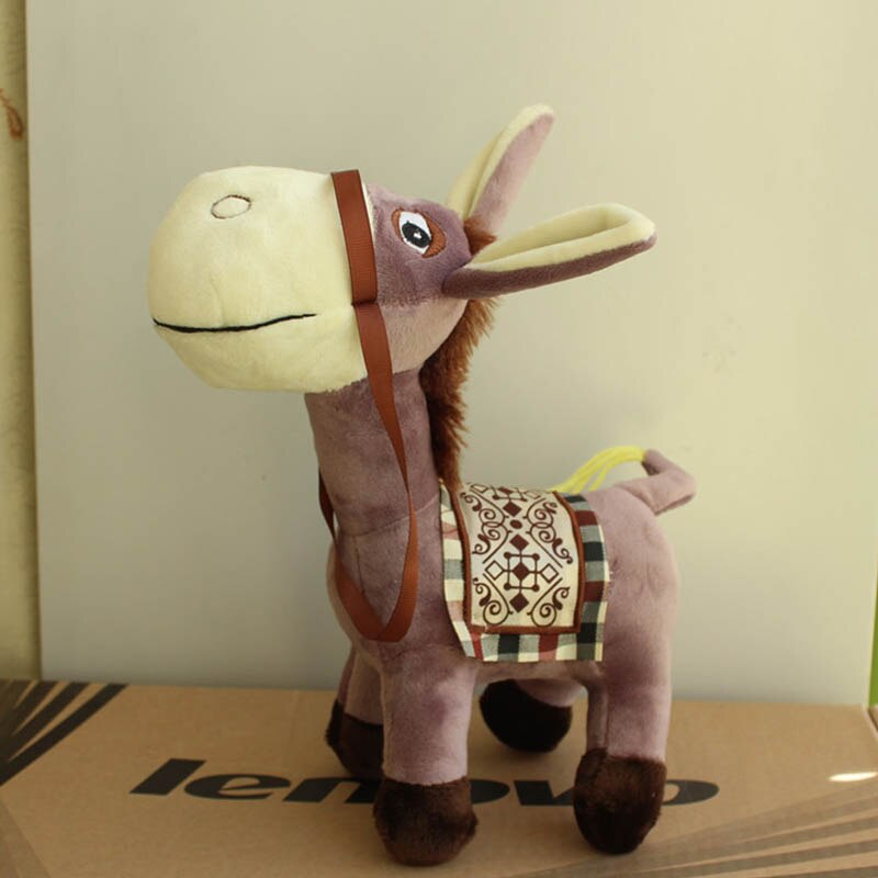 1 pc Soft Simulation Donkey plush toys Cute animal stuffed dolls kawaii gift for kids toys 1