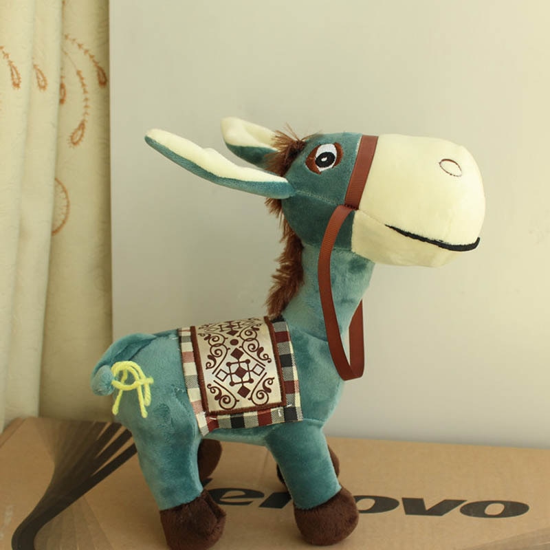 1 pc Soft Simulation Donkey plush toys Cute animal stuffed dolls kawaii gift for kids toys 2