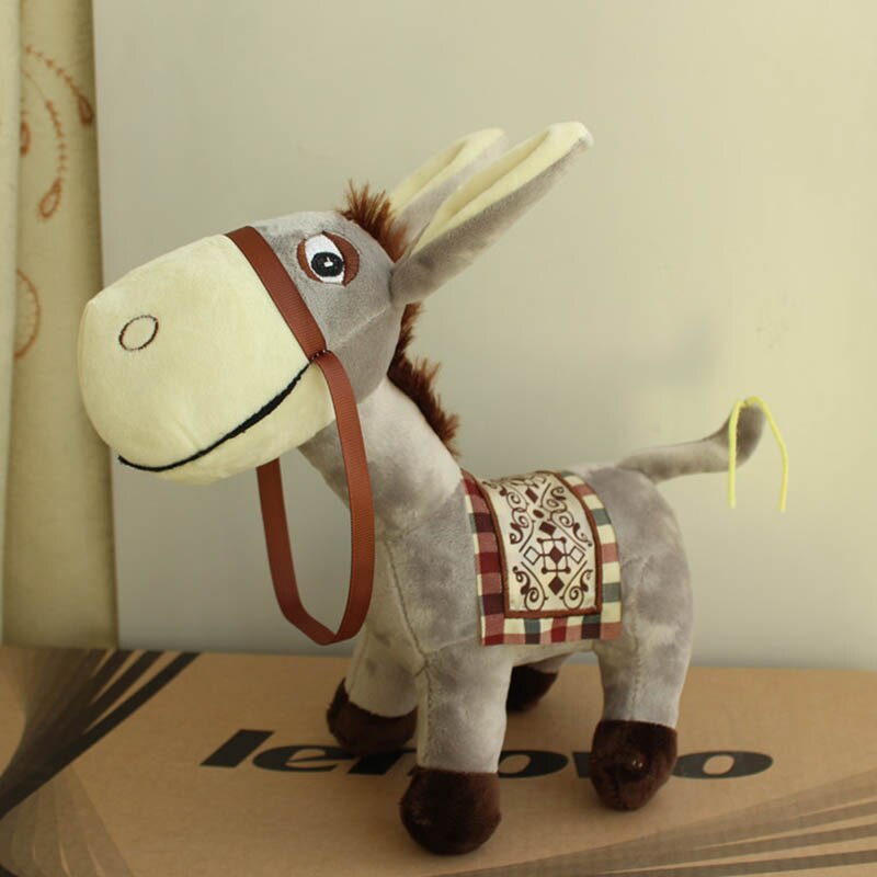 1 pc Soft Simulation Donkey plush toys Cute animal stuffed dolls kawaii gift for kids toys 3