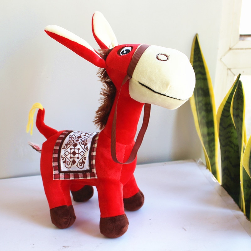 1 pc Soft Simulation Donkey plush toys Cute animal stuffed dolls kawaii gift for kids toys