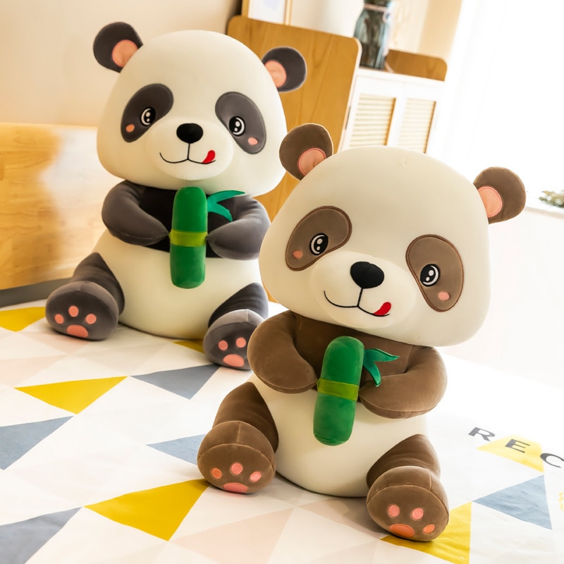 25 60cm Kawaii Soft Holding Bamboo Panda Plush Toys Cute Stuffed Animal Office Nap Pillow Home 3