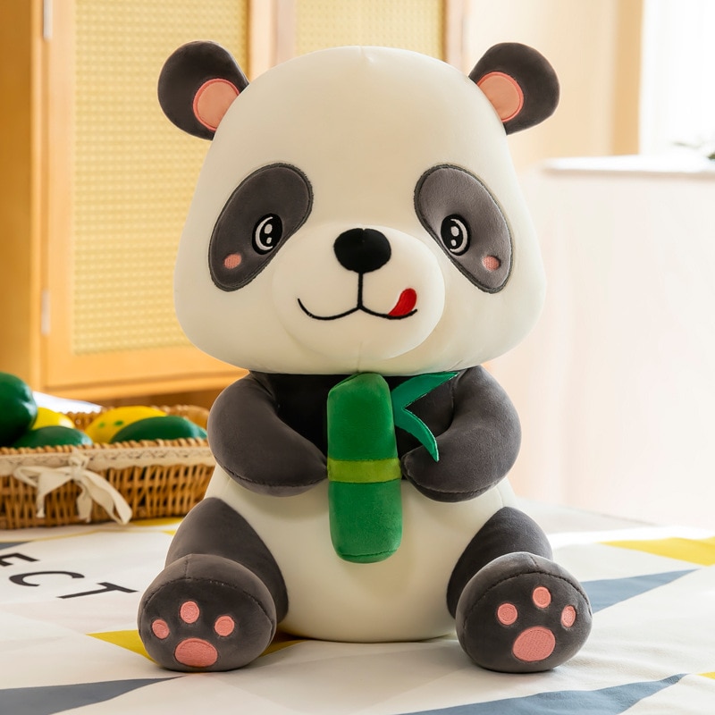25 60cm Kawaii Soft Holding Bamboo Panda Plush Toys Cute Stuffed Animal Office Nap Pillow Home 5