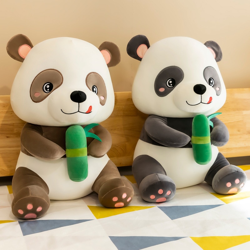 25 60cm Kawaii Soft Holding Bamboo Panda Plush Toys Cute Stuffed Animal Office Nap Pillow Home