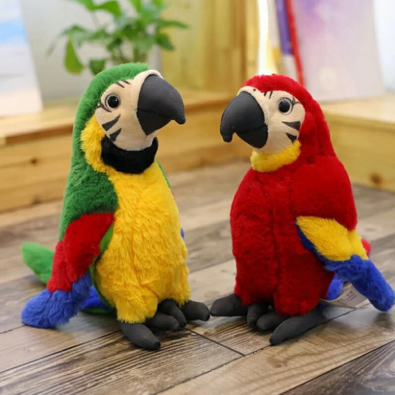 25cm Simulation Plush Parrot Bird Plush Stuffed Doll Children Toy Decoration Simulation Plush Toy Children Christmas 1