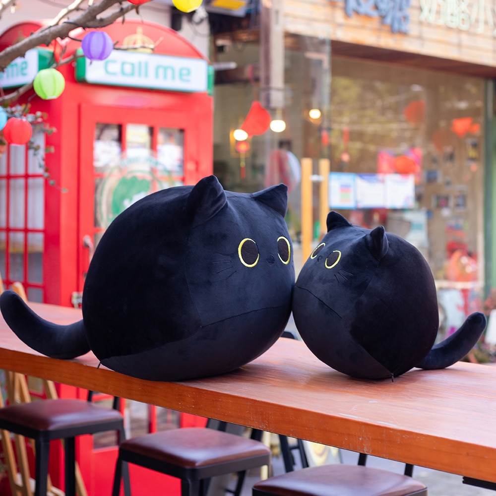 8 40CM Kawaii Black Cat Pillow Plush Doll Toys Cute High Quality Cartoon Animal Gifts for 3