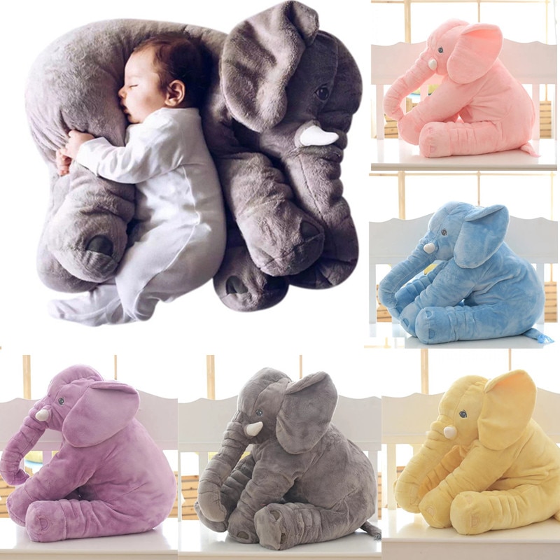 Cartoon Big Size Plush Elephant Toy Kids Sleeping Back Cushion Stuffed Pillow animal Doll Baby Doll 5
