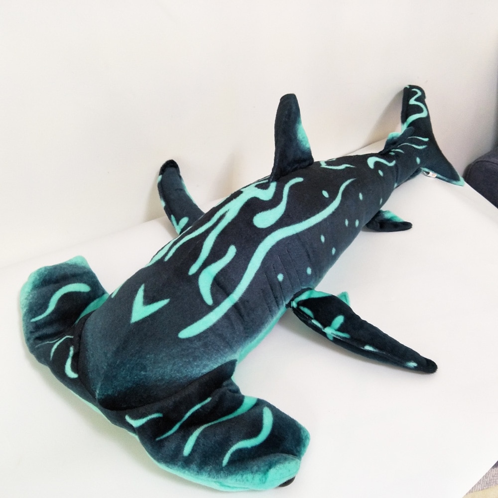 Cartoon simulation Hammer shark doll Children Plush Toy Christmas gift sea fish shark pillow Kids Stuffed 4