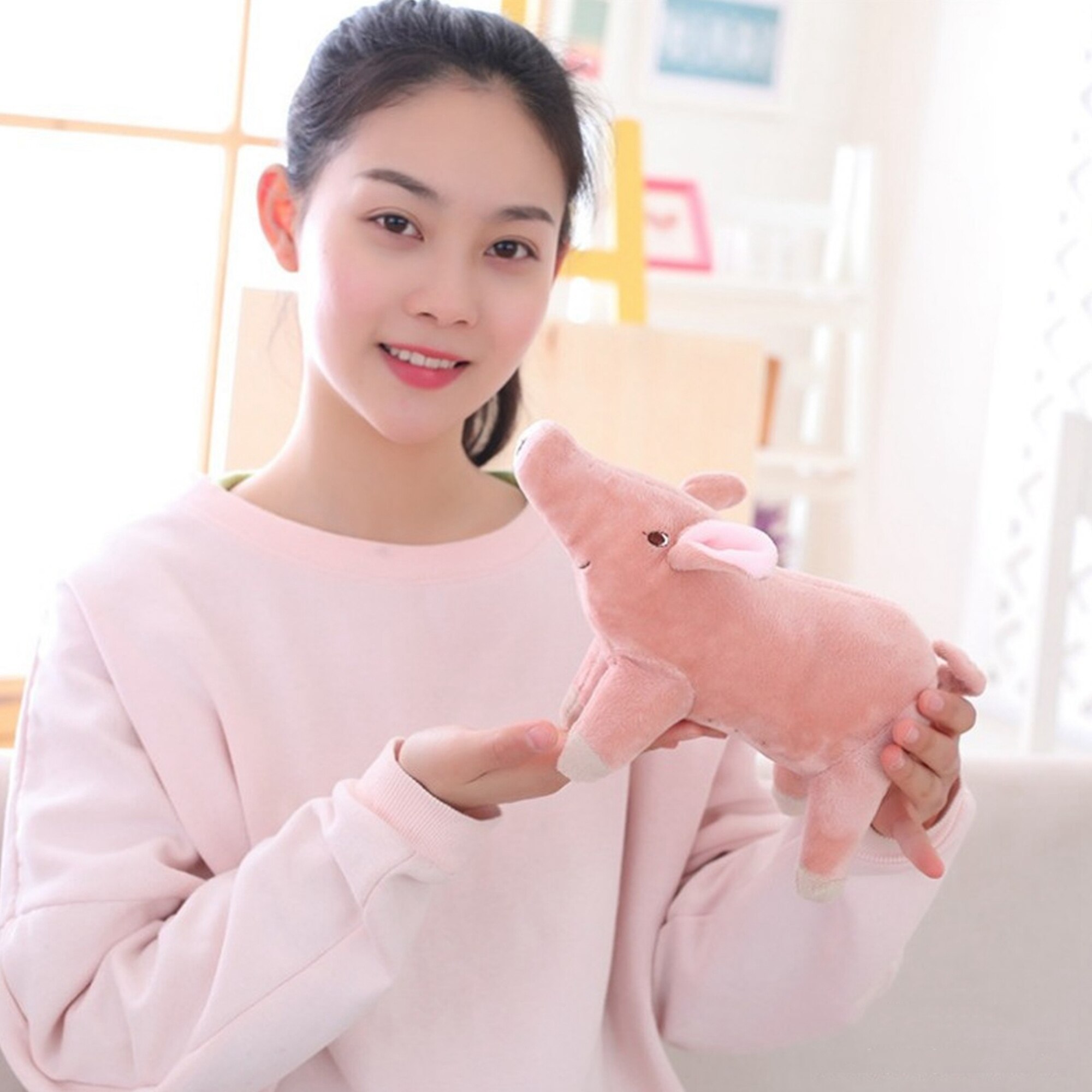 New 25CM Plush Toys Cartoon Pig Shaped Doll Throw Pillow Stuffed Toys Nice Gift For Kids 4