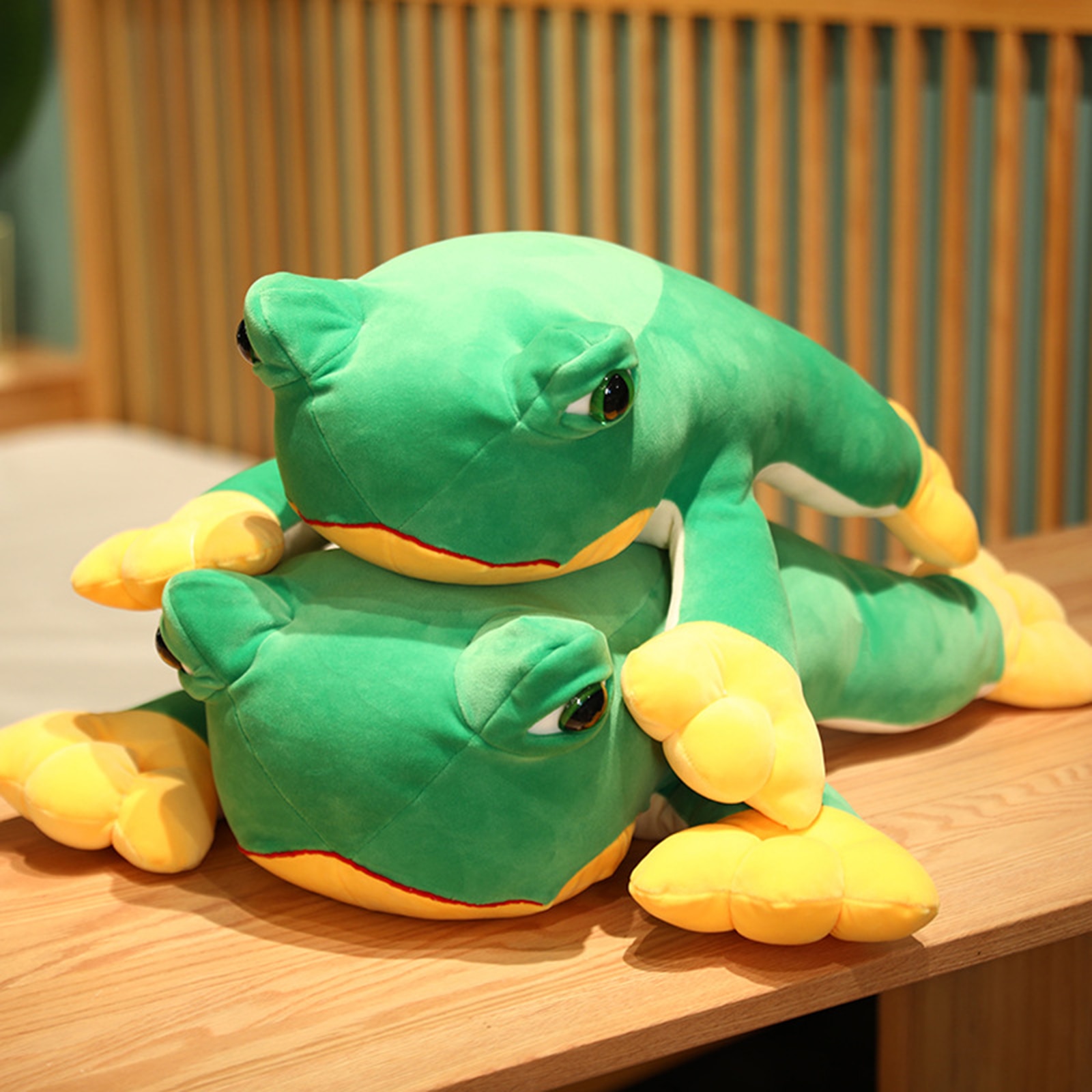 New 40CM Stuffed Animal Frog Throw Plush Pillow Doll Soft Fluffy Hugging Cushion Present For Every 1