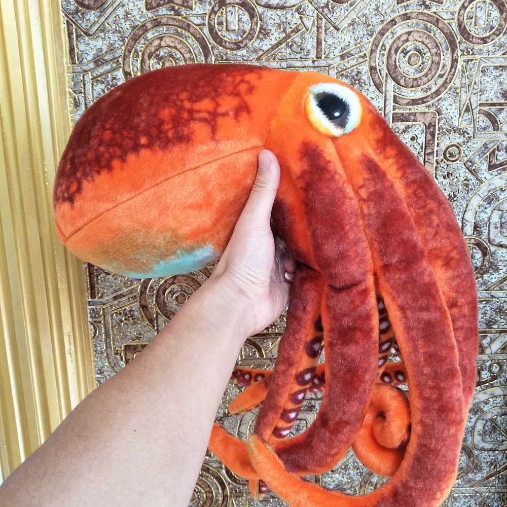 Simulation Orange Octopus Baby Kids Children Stuffed Plush Toy For Birthday Gift Sea Animals 5
