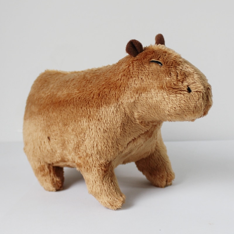 18cm Simulation Capybara Stuffed Animals Plush Toy Fluffy Capybara Doll Soft Toy Kid Birthday Christmas Gift 1