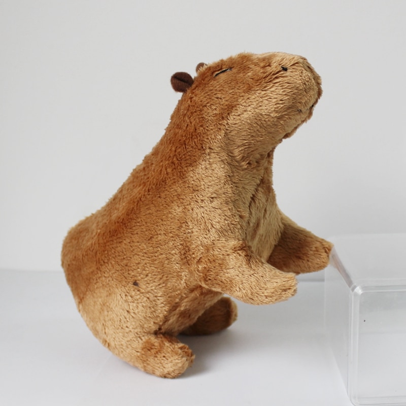 18cm Simulation Capybara Stuffed Animals Plush Toy Fluffy Capybara Doll Soft Toy Kid Birthday Christmas Gift 2