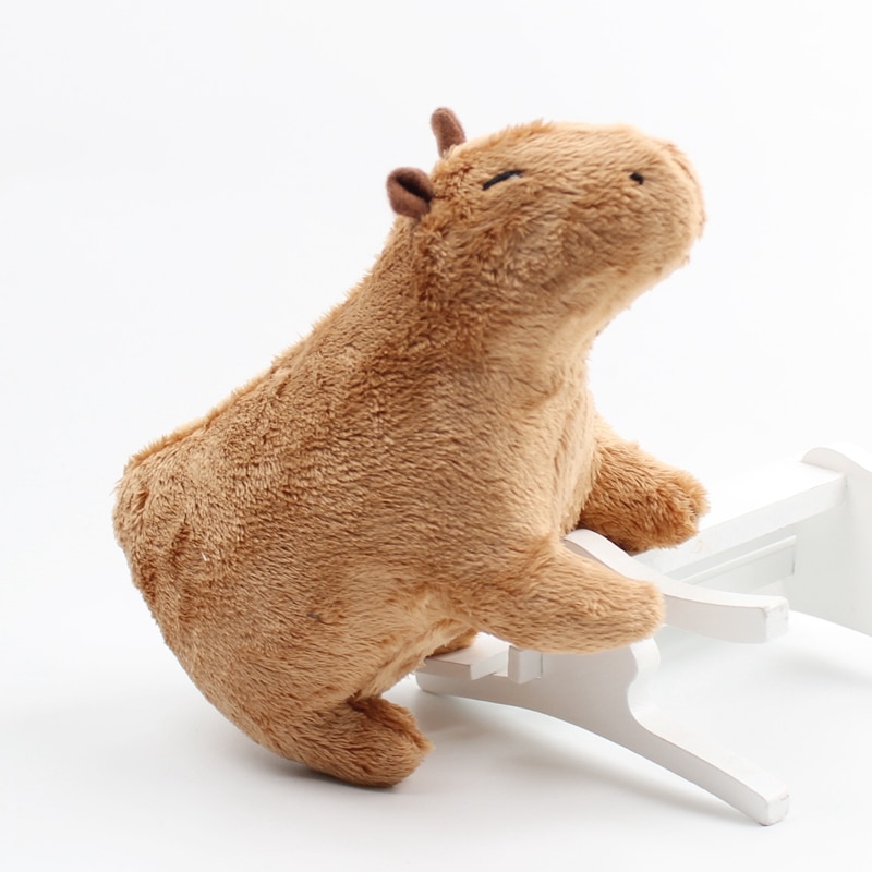18cm Simulation Capybara Stuffed Animals Plush Toy Fluffy Capybara Doll Soft Toy Kid Birthday Christmas Gift 4