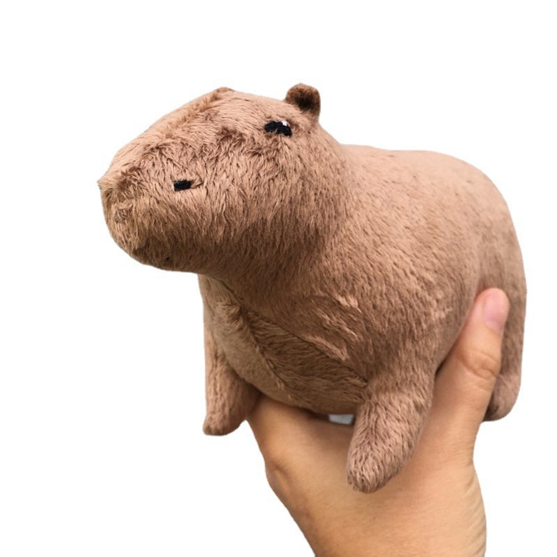 18cm Simulation Capybara Stuffed Animals Plush Toy Fluffy Capybara Doll Soft Toy Kid Birthday Christmas Gift 5