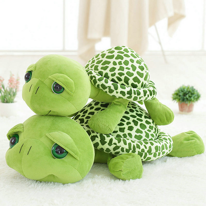 20 100cm Cute Super Green Big Eyes Stuffed Tortoise Doll Turtle Animal Plush Toy Baby Kids 1