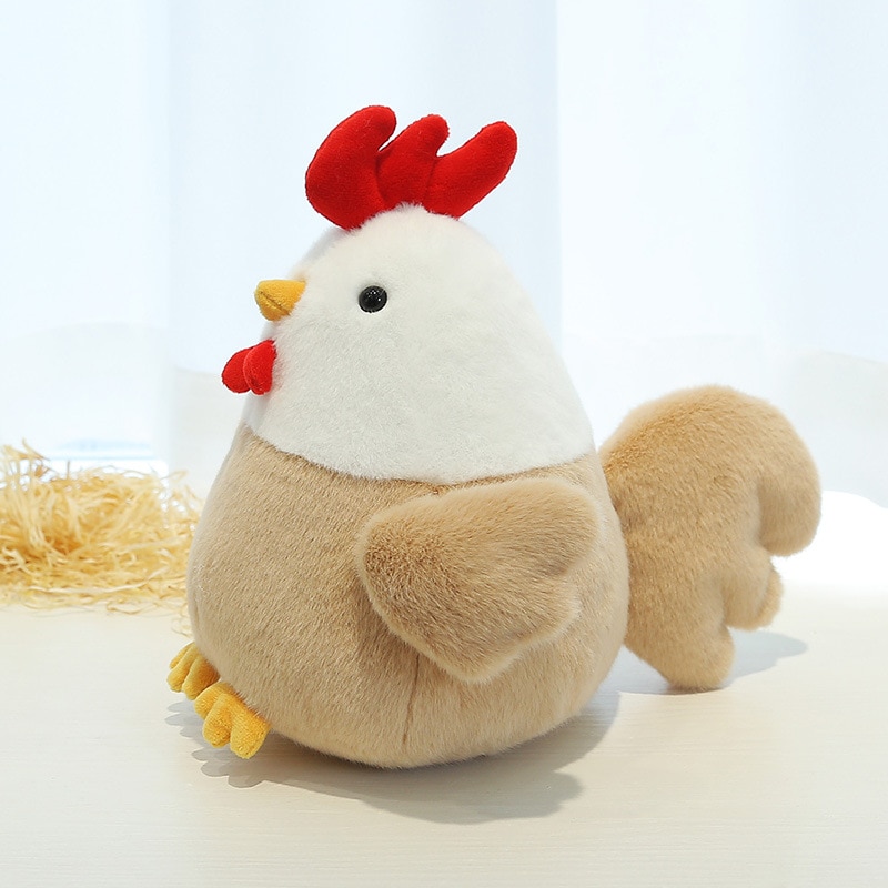 23CM Cute Chicken Plush Doll Toys Children Animal Hen Plush Toy Boys Girls Sleeping Soft Stuffed 2