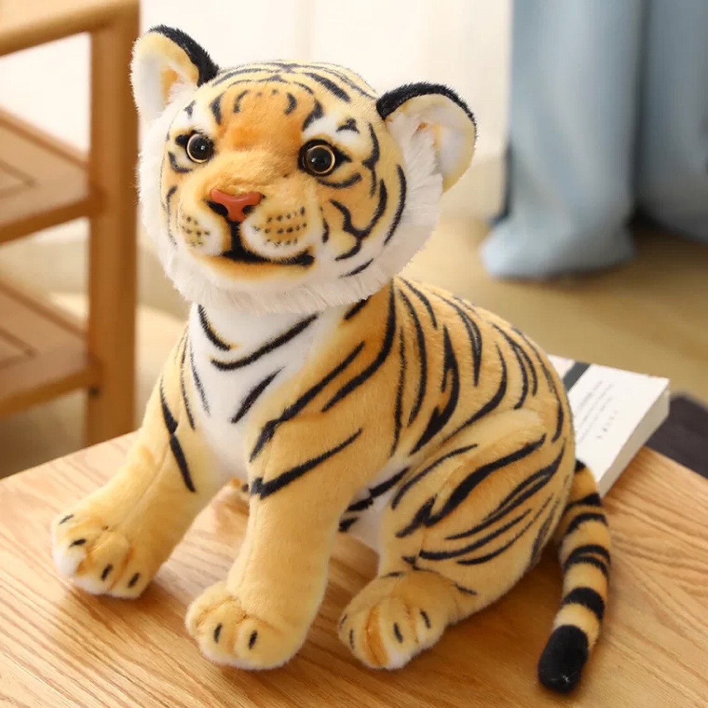 23cm Simulation Baby Tiger Plush Toy Stuffed Soft Wild Animal Forest Tiger Pillow Dolls For Kids 1