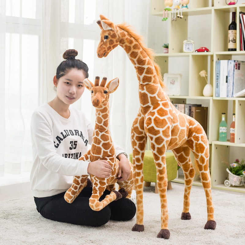 50 120cm Giant Real Life Giraffe Plush Toys High Quality Stuffed Animals Dolls Soft Kids Children 2