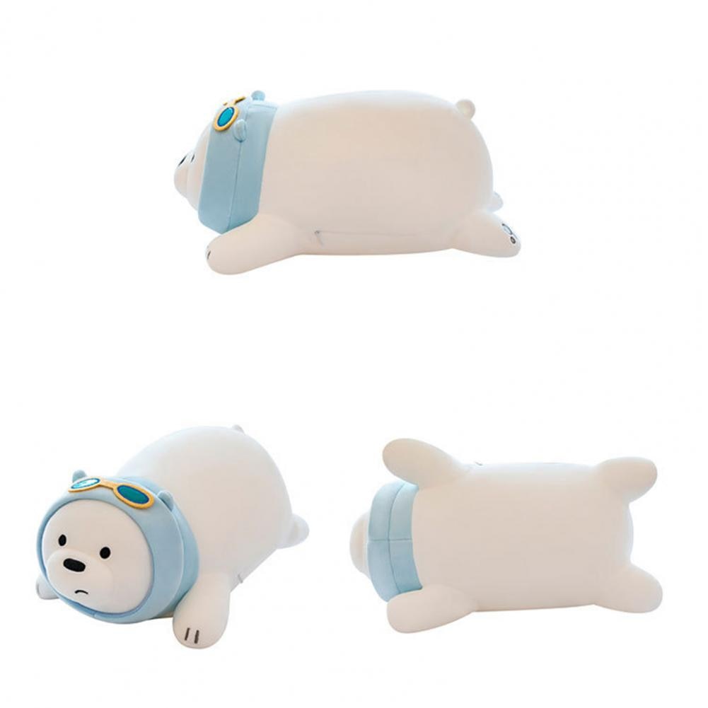 50cm Cute Lying Bear Doll Kawaii Plush Toys Cartoon Bear Stuffed Toys Sleeping Bear Pillow Animal 5