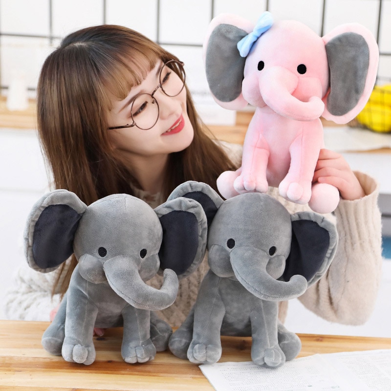 Appease Elephant Plush Toys with Cute 25cm Stuffed Dolls Boy Girls Baby Room Soft Kawaii for 4