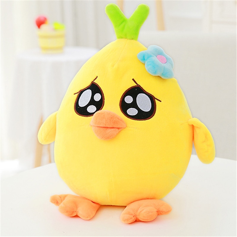 Kawaii 25 70cm Yellow Chicken Plush Dolls with 6 Emotions Cute Stuffed Toys for Kids Creative 3