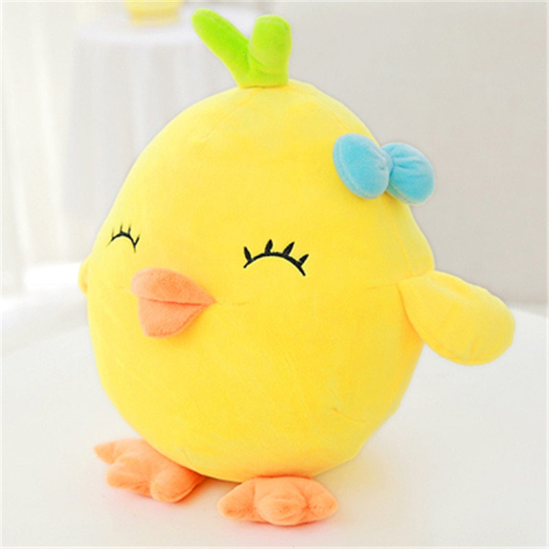 Kawaii 25 70cm Yellow Chicken Plush Dolls with 6 Emotions Cute Stuffed Toys for Kids Creative 4
