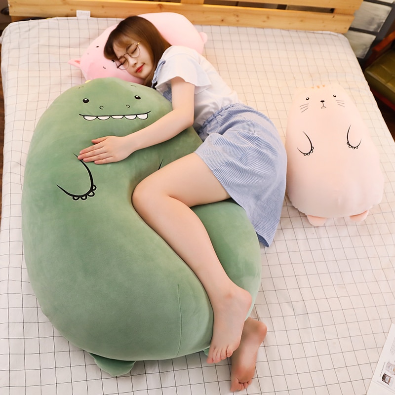 Kawaii Giant Dinosaur Plush Toys Big Hold Pillow Cute Stuffed Animal Sheep Soft Sleep Cushion Valentines 2