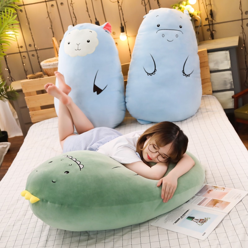 Kawaii Giant Dinosaur Plush Toys Big Hold Pillow Cute Stuffed Animal Sheep Soft Sleep Cushion Valentines 5