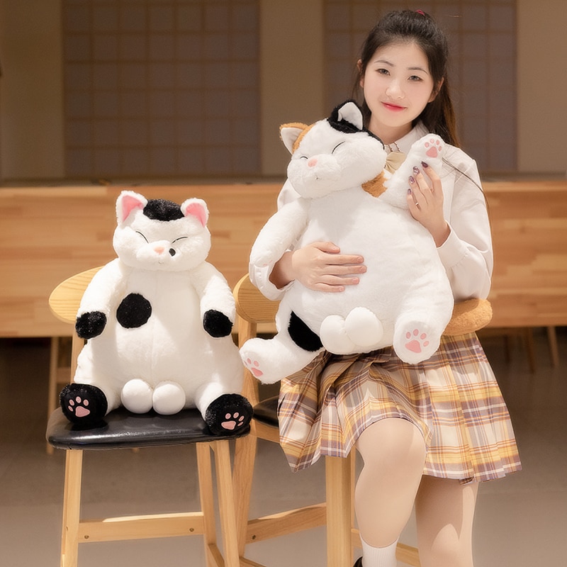 New Arrive 35 45cm Japanese Kawaii Soft Plush Cat Toys Stuffed Animal Dolls Kids Gift Lovely 4