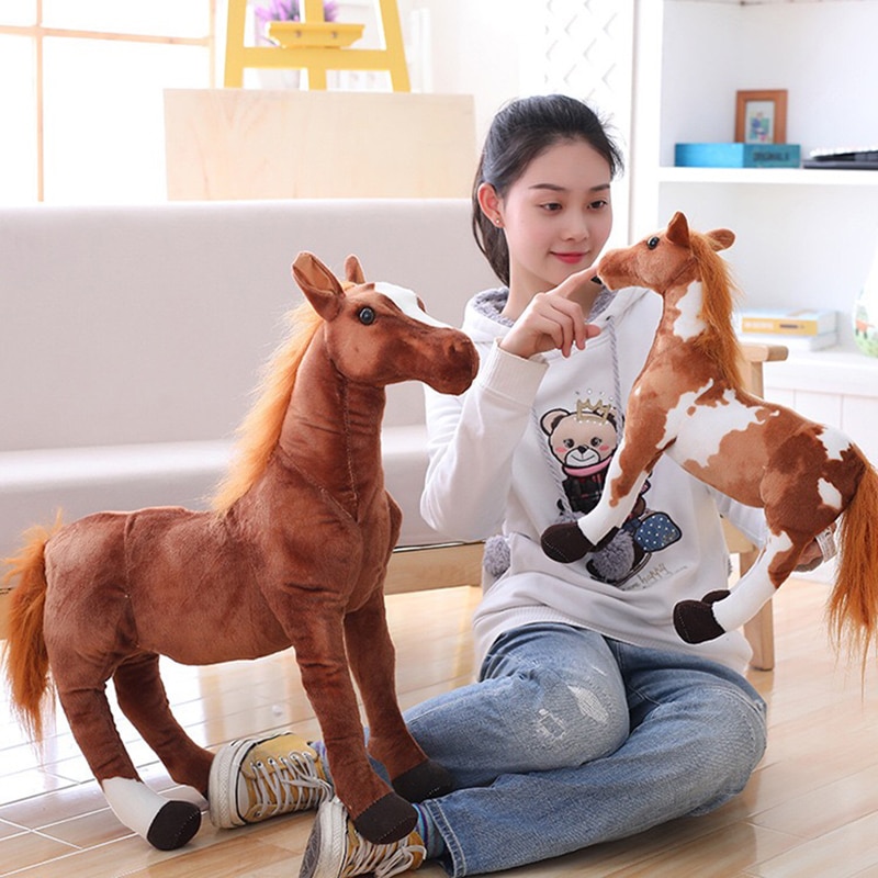 Simulation Horse Plush Toy 4 Styles Stuffed Animal Dolls High Quality Classic Toys Kids Birthday Gift 1