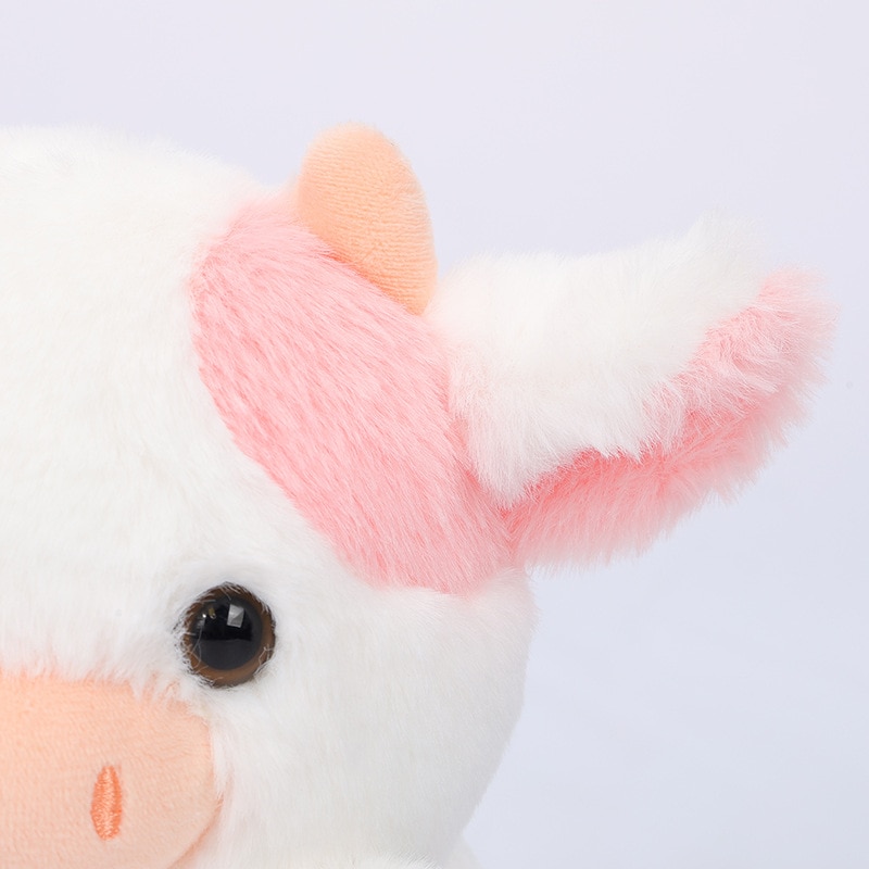 20cm Kawaii Belle Strawberry Cow Plush Toys Cute Cartoon Pink Stuffed Animal Cattle Soft Dolls Gift 4
