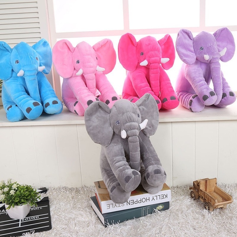 30 40 60cm Fashion Animal Plush Elephant Doll Stuffed Elephant Plush Soft Pillow Kid Toy Children