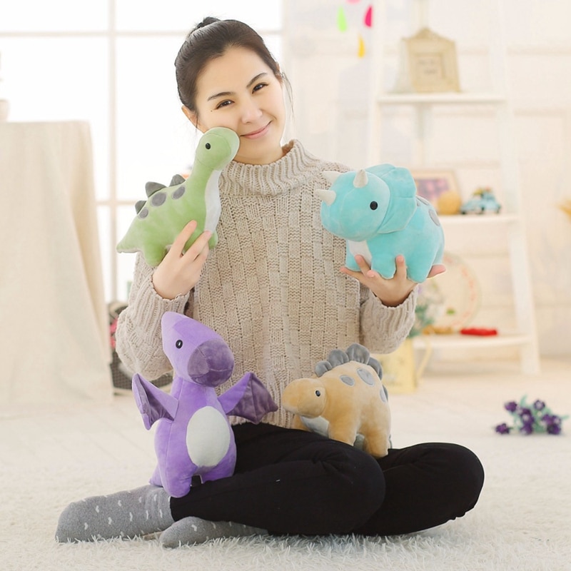 30 50 CM Cute Stuffed Animal Dinosaur Plush Toy Triceratops Soft Dinosaur Dino Toy Doll Gifts 4