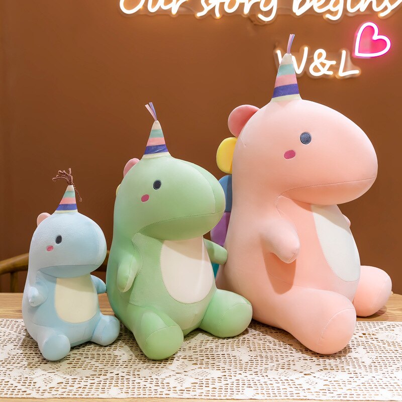 30CM Lovely Dinosaur Plush Toys Super Soft Cartoon Stuffed Animal Dino Dolls for Kids Baby Hug 2