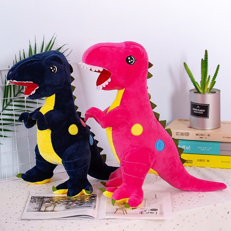 40 100cm New Dinosaur Plush Toy Polka Dots Cartoon Tyrannosaurus Stuffed Toy Dolls for Children Boy 1