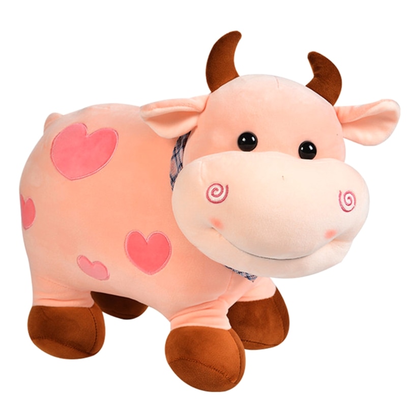 Dairy Cow Stuffed Animal Emotion Appease Plush Pillow Girls Boys Favor 28cm 11 3