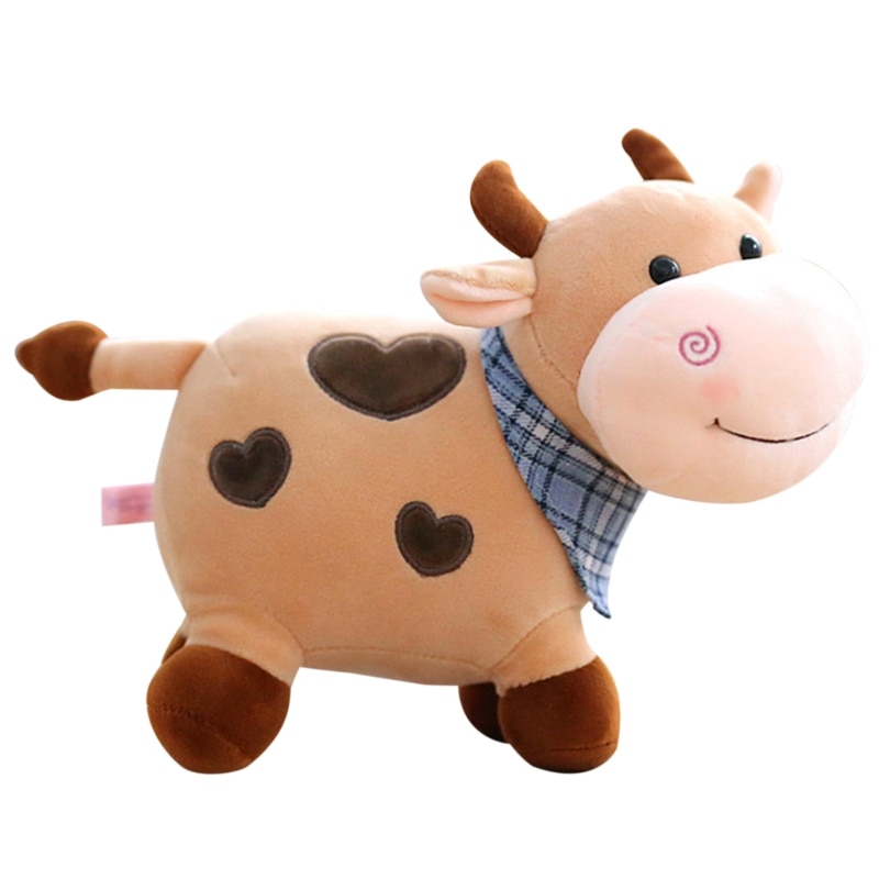 Dairy Cow Stuffed Animal Emotion Appease Plush Pillow Girls Boys Favor 28cm 11 4