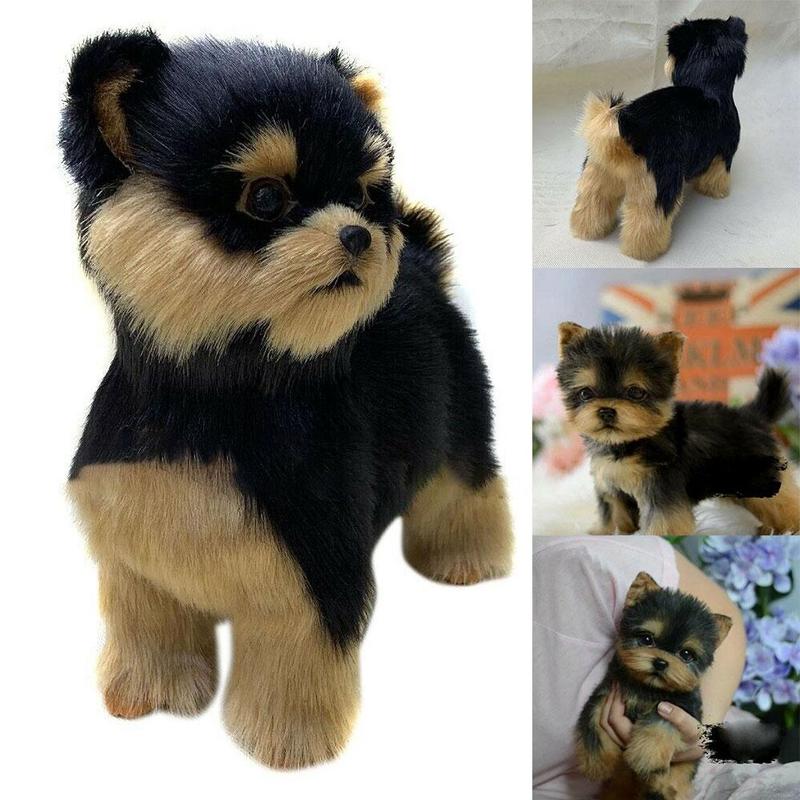 Kawaii Yorkie Dog Puppy Stuffed Teddy Dog Plush Toy Cute Dolls Kids For Children Baby Pets 3